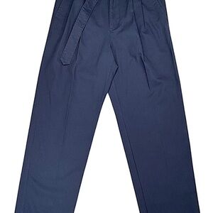 Todd Snyder Relaxed Cotton Self Belted Trouser  in Navy 32x32 New with Tag